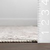Nuloom Green Haven Collection Jezebel Recycled Cotton Machine Washable Area Rug, 4' x 6', Brown - 3 of 4