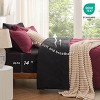 5/7 Pcs Bed in a Bag with Contrast Color Solid Design Bedding Set - 3 of 4