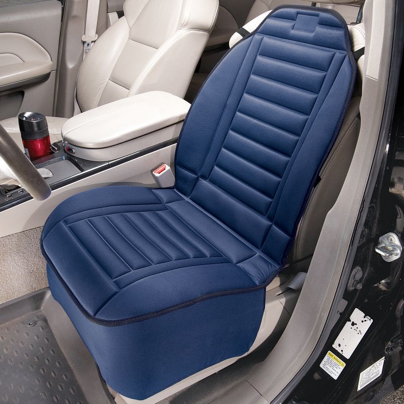 Collections Etc Comfy Padded Car Seat Cushion Blue, 2 of 4