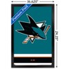 Trends International NHL San Jose Sharks - Logo 21 Framed Wall Poster Prints - 3 of 4