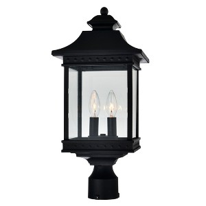 CWI Lighting,Cleveland 2 Light Black Outdoor Lantern Head - 1 of 4
