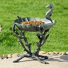 SPI Home Seahorse Birdbath / Birdfeeder – Coastal Metal Garden Sculpture with Dual Functionality - 2 of 3