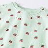 Baby 2pc Christmas Holiday Red Truck Fleece Sweatshirt and Jogger Pants Set - Cloud Island™ Mint Green - 3 of 4