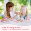 Aoibox Kids Vanity Set with Table Chair Mirror and Storage Drawer Pink Includes 15 Makeup Accessories for Girls Room - 4 of 4
