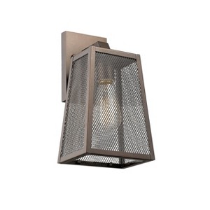 Chloe Lighting Emerson Industrial 1 Light Rubbed Bronze Outdoor Wall Sconce 12" Tall - 1 of 4