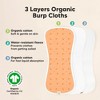 KeaBabies 5pk Urban Baby Burp Cloths, Organic Burping Cloth for Babies, Burp Rags for Baby Girls, Boys - 3 of 4