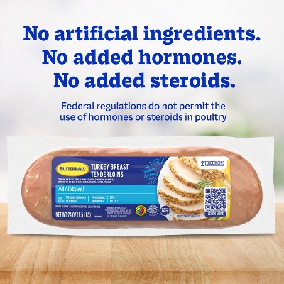 Butterball All Natural 98/2 Turkey Breast Tenderloins - 24oz