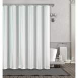 Kate Aurora Nautical Hampton Stripe Cotton Fabric Shower Curtain - 70 in. W x 72 in. L