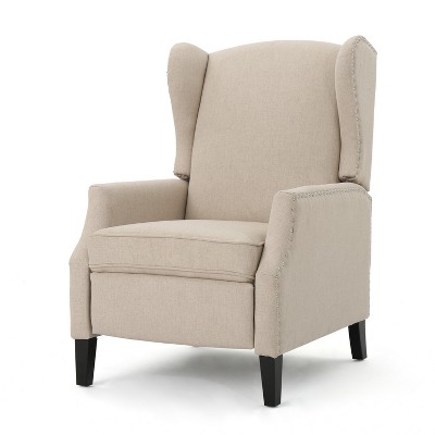 Wing Back Recliner Chair, Recliner Sofa PU Leather for Adults, Recliners Home Theater Seating with Lumbar Support, Armchair for Living Room