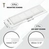 Unique Bargains Aluminum Alloy Cabinet Wardrobe Shoe Closet Rectangle Ventilation Grilles 2 Pcs - 2 of 4