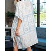Women's Aztec Printed Long Duster - KORI - 3 of 4