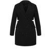 Women's Plus Size Tuxedo Twyla Dress - black | CITY CHIC - 4 of 4