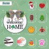Attop Ultimate 4-Season Welcome Sign Kit: 16 Changeable Icons & Solid Wood Wreath for Year-Round Farmhouse Door Decor (White) - 3 of 4