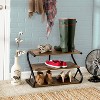Honey-Can-Do 3 Shelves Z-Frame Wooden Shoe Rack with Matte Black Metal: Small Shoe Storage for Closet, Holds 9 Pairs - 3 of 4