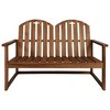 Garden Bench Brown Acacia wood 43.3 in Durable Garden Bench - 2 of 4