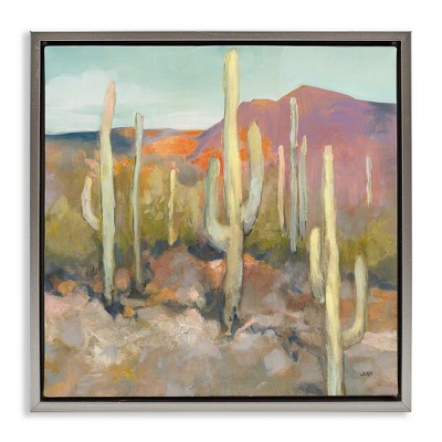 Stupell Industries Soft Cactus Desert Landscape, 18" x 18"