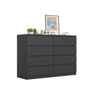 CIPACHO Modern White 6-Drawer Dresser - Roomy Double Dresser for Home - 1 of 4