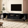 Modern TV Stand for TVs Up to 85", Entertainment Center with 4 Drawers, Wooden Media Console Cabinet, Storage Cabinet for Living Room Bedroom - 2 of 4