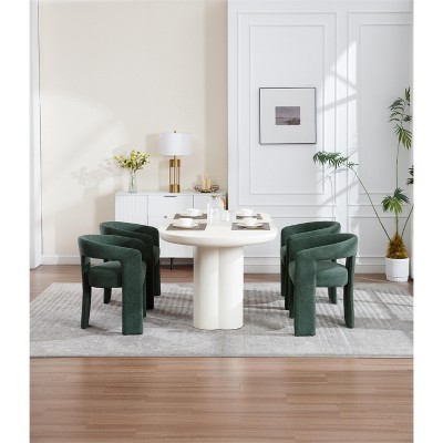 Sapphtopaz Modern Dining Chairs Set of 2, Side Accent Chairs Kitchen Chairs with Curved Back for Dining Room, Kitchen
