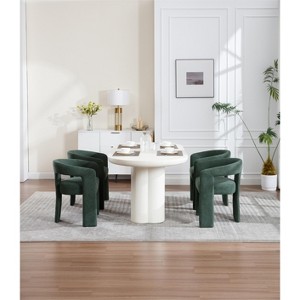 Sapphtopaz Modern Dining Chairs Set of 2, Side Accent Chairs Kitchen Chairs with Curved Back for Dining Room, Kitchen - 1 of 4