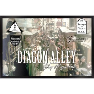 Trends International The Wizarding World: Harry Potter - Diagon Alley Shops Framed Wall Poster Prints - 1 of 4