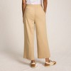 Lands' End Women's Sport Knit Pull On Drawstring Wide Leg Crop Pants - 2 of 4