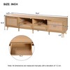 GlasFlength TV Stands and Consoles, Stylish Entertainment Center for Living Rooms, Modern Designs for Classic Interiors, Beige,78.8”*14.6”*18.9" - 2 of 4