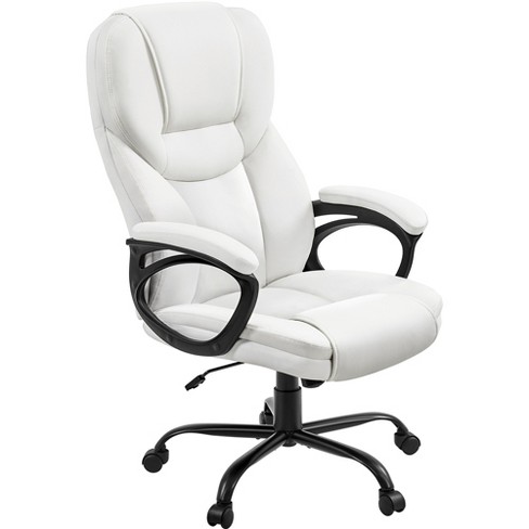 High back faux leather best sale office chair