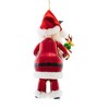 De Carlini Italian Ornaments 7.5 Inch Santa Holding Mini Reindeer Christmas Tree Ornament , Christmas Decor Mgd Ornament Free-Blown (1PC) - 3 of 4