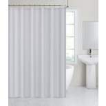 Kate Aurora Hotel Collection Mold & Mildew Resistant 100% Waterproof Light Gray Fabric Shower Curtain Liner - Standard Size