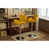 DOMETOUR Contemporary Faux Leather Bar Stools Adjustable Height Set of 2 - 4 of 4