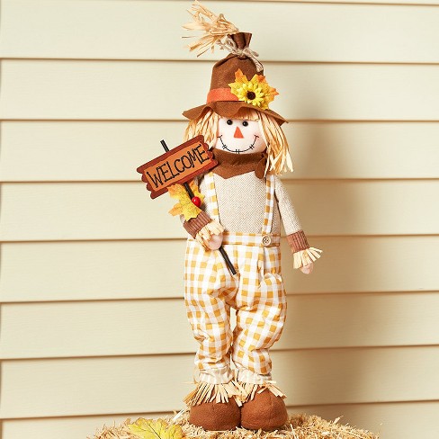 Lakeside Harvest Scarecrow - Halloween, Autumn Statue Decoration - 24" - image 1 of 4
