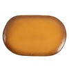 Bloomhouse Palermo Sun 2 Piece Serving Bowl and Oval Platter Stoneware Reactive Glaze Serveware Set - Tumeric Yellow - 3 of 4