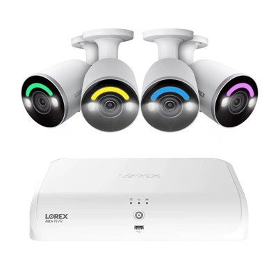 Lorex 4K 16-Camera Capable 2TB NVR System with 4 IP Wired Bullet Cameras