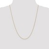 Black Bow Jewelry 1.2mm, 14k Yellow Gold, Solid Link Cable Chain Necklace - 2 of 4