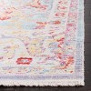 Windsor WDS344 Power Loomed Runner Rug - Aqua/Red - 3'x8' - Safavieh. - 3 of 4