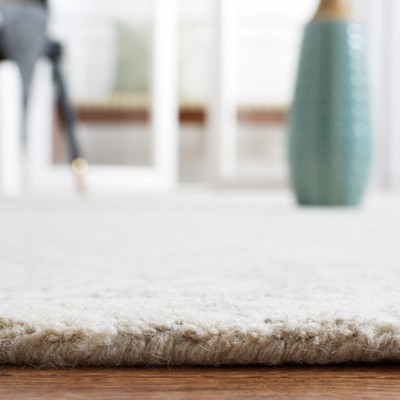 Handmade Beige Wool Tufted Area Rug 2' 3" x 11'