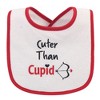 Hudson Baby Infant Cotton Terry Drooler Bibs with Fiber Filling 12pk, Holiday Baby, One Size - 3 of 4