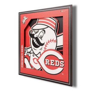 MLB Cincinnati Reds 3D Logo Series Wall Art - 12"x12" - 1 of 4