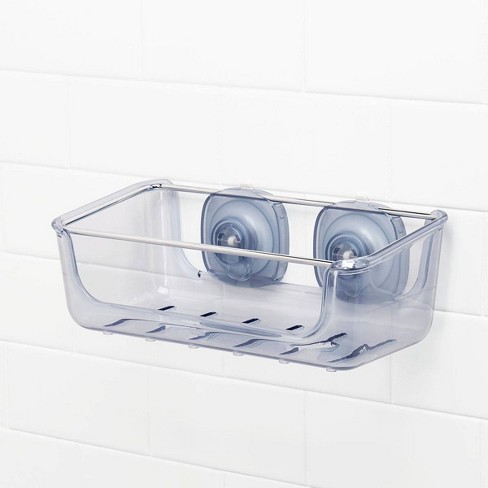 Power Lock Suction Soap Dish Holder Clear - Bath Bliss : Target
