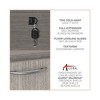 Alera Alera Valencia Series Full Pedestal File, Left or Right, 2 Legal/Letter-Size File Drawers, Gray, 15.63" x 20.5" x 28.5" - 2 of 4