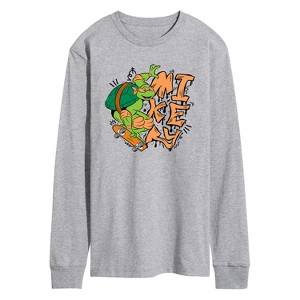 Men's - Teenage Mutant Ninja Turtles - Mikey Long Sleeve Graphic T-Shirt - 1 of 4