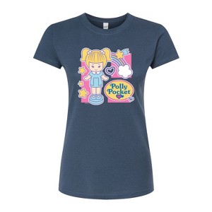 Women's - Polly Pocket - Polly Pocket Grid Fitted Graphic T-Shirt - 1 of 3