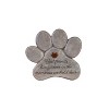 Evergreen 11" Paw Shaped Pet Memorial Garden Stone, Best Friends Live Forever - 2 of 4