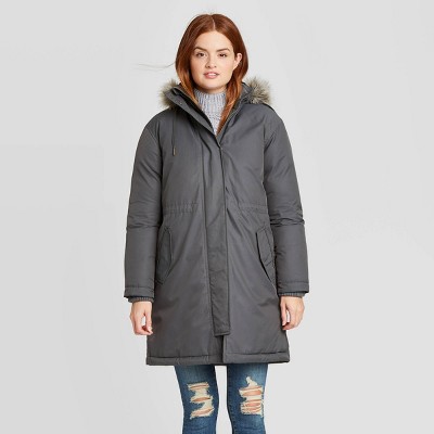 parka coat grey