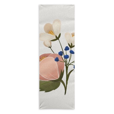 showmemars Delicate Florals 24" x 70" Yoga Mat Towel - Society6