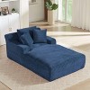 Racxily Oversized Chaise Lounge Chair Indoor, Corduroy Upholstered Modern Sofa Couch,No Assembly Required,Comfy Sleeper Sofa for Living Room,Office - 3 of 4