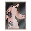 Kate and Laurel Blake Scent of Jasmine Framed Printed Glass by Alexander Ginzburg, 18x24, Gold - 2 of 4
