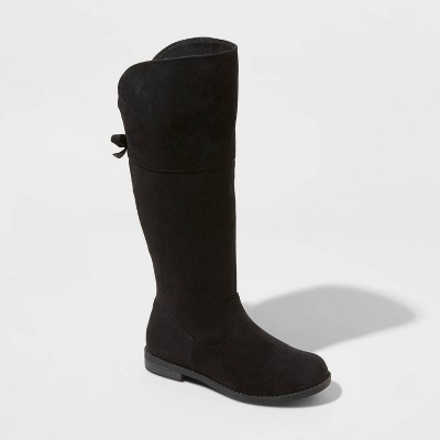 girls black high boots