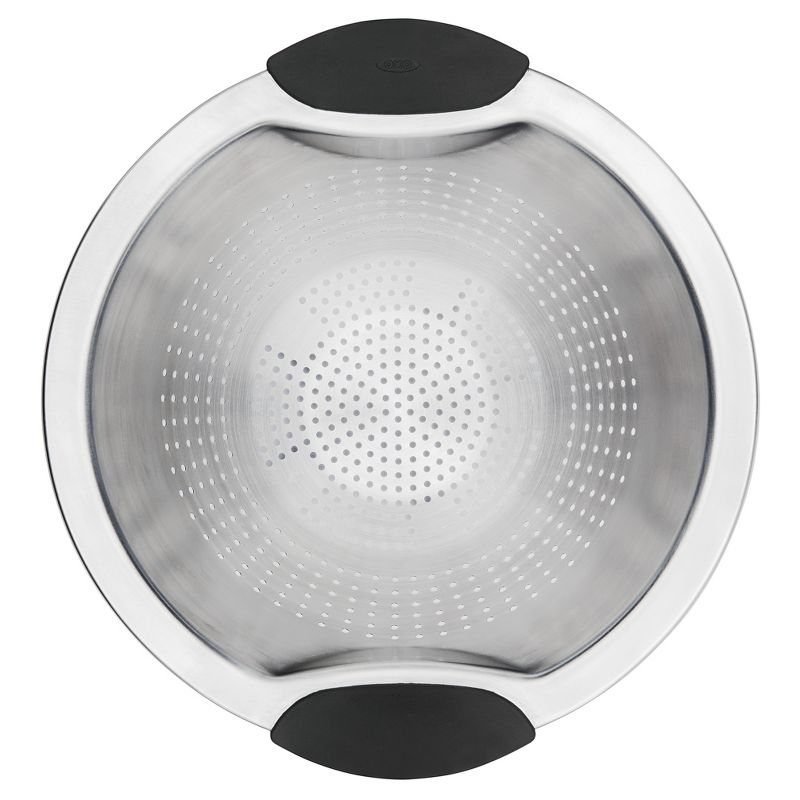 OXO 3Qt Stainless Steel Colander, 2 of 9